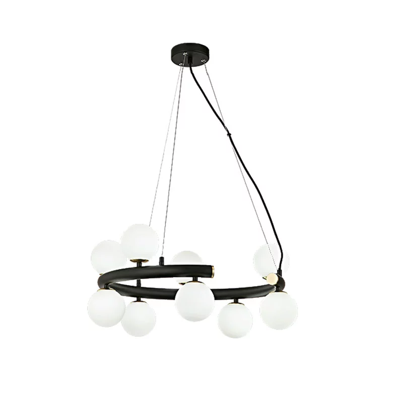 Müasir şüşə G9 asma lampa