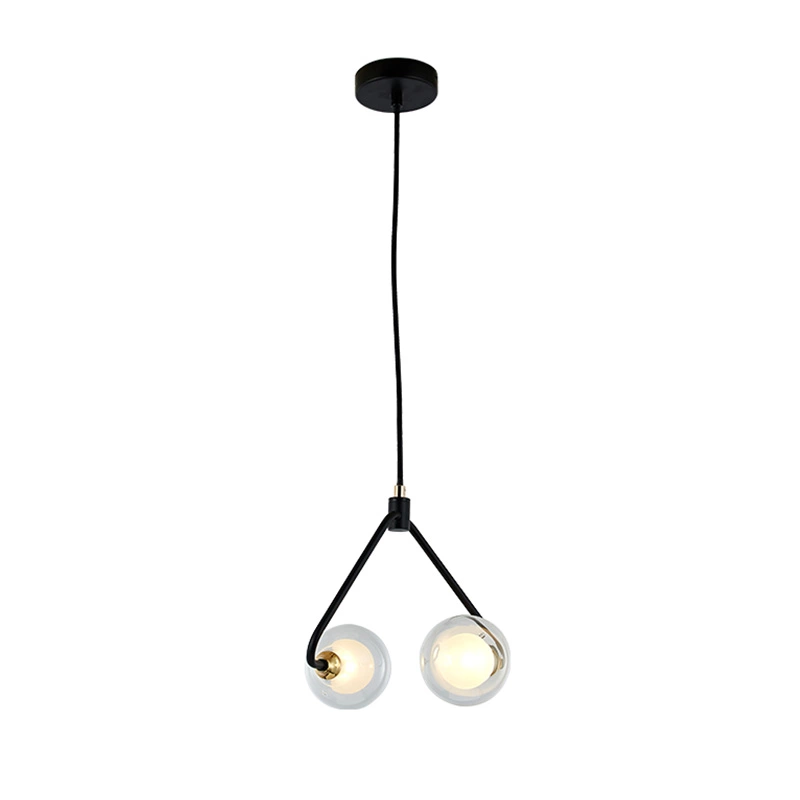 Sadə fransız üslublu G9 asma lampa